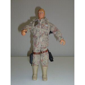 Vintage GI Joe US Army Duke 12" Doll Action Figure in Camo With Bag 1992